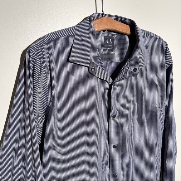 Armani Exchange Slim Ajustée Button Down Dress Shirt - Picture 3 of 7